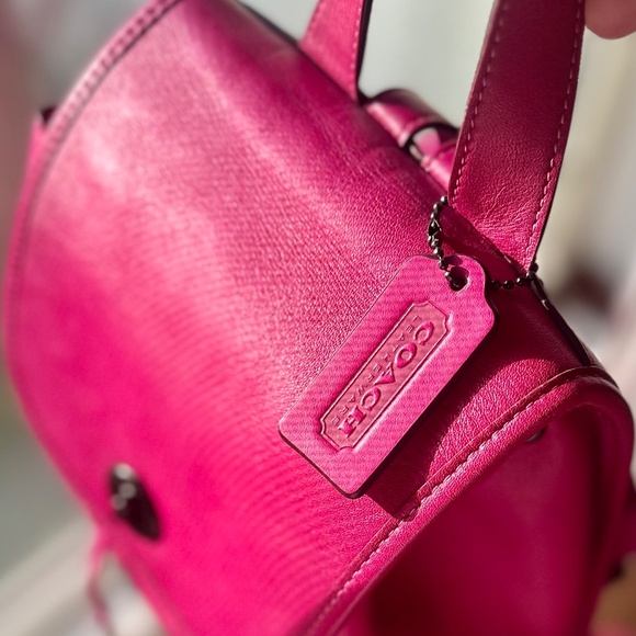 Coach Turlock Backpack in Pewter/Cerise - Picture 3 of 11